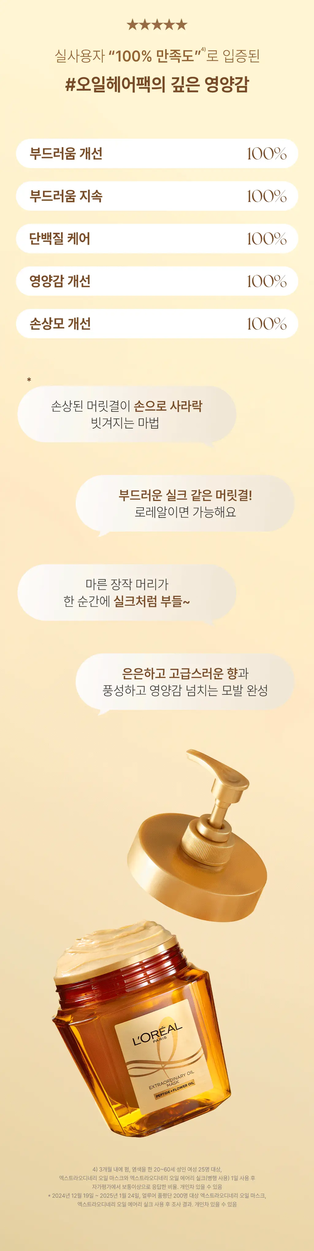 [1&1ㅣ고영양 헤어팩] 로레알파리 오일마스크팩/살롱케어 250ml 단품/기획 택 1 상세페이지 10